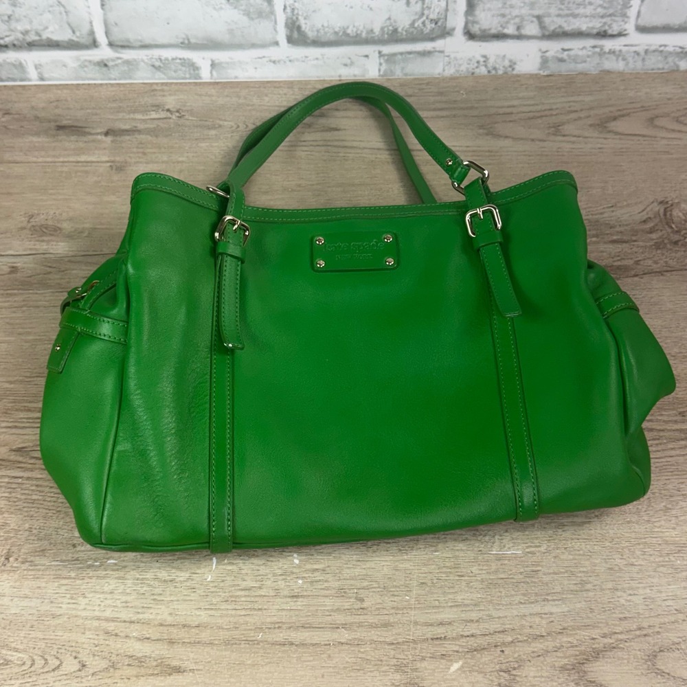 Kate Spade kelly Leather Green Womens Large